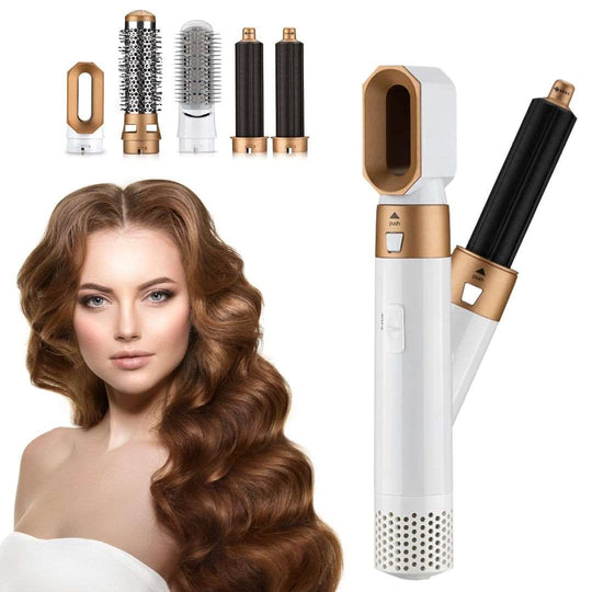 5-in-1 Hair Brush and Dryer with ceramic elements