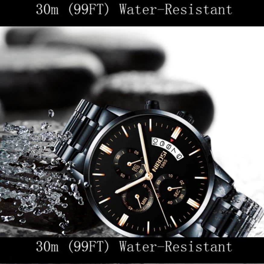 Men's Elegant Wrist Watches Water resistant up to 30m