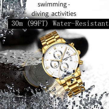 Men's Elegant Wrist Watches Water resistant up to 30m