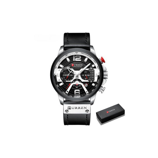 stylish men's sports watch chronograph function