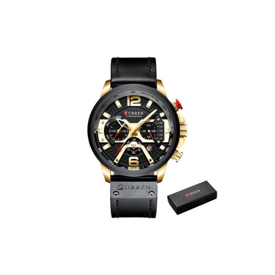 stylish men's sports watch chronograph function