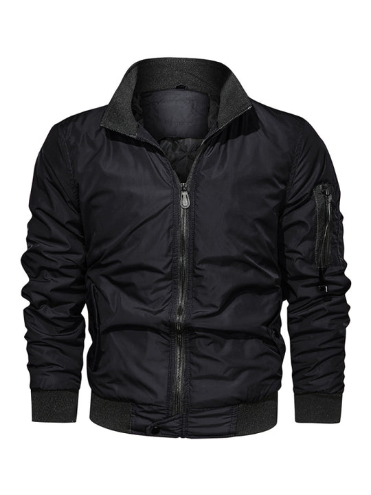 men's cotton jacket coat jacket in military style