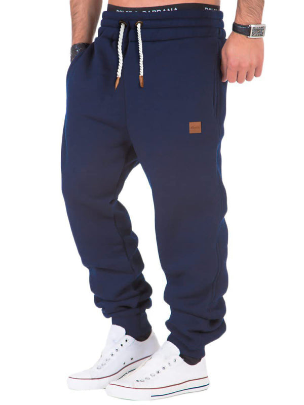 Men's elastic waist sports casual trousers and sweatpants