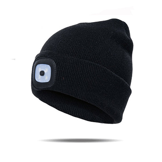 Stylish Stocking Cap With Strong LED Lighting