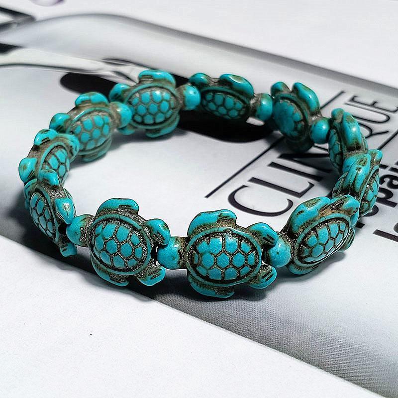 Save the Turtles Stretch Bracelet - 2 Colors ITALY Made