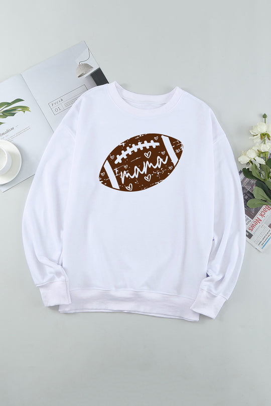 MAMA Graphic Drop Shoulder Sweatshirt