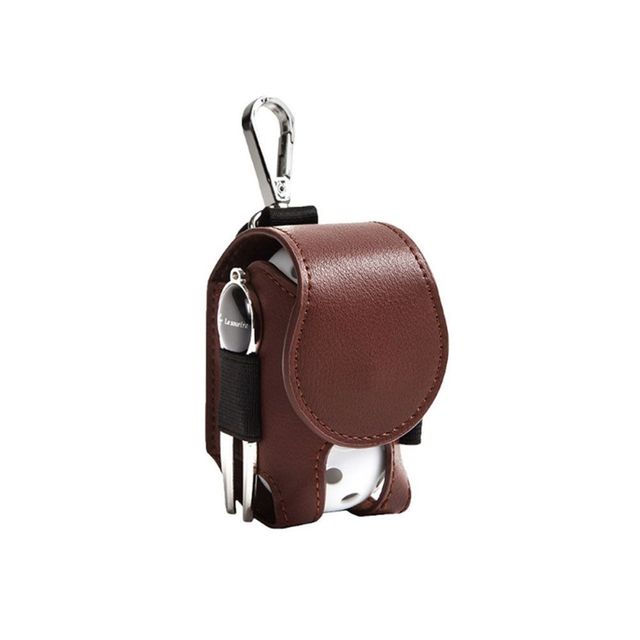 Mini Pocket Leather Golf Ball Storage Pouch Portable Golf Waist Holder Bag Mini Golf Ball Container Waist Storage Bag