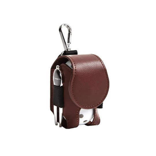 Mini Pocket Leather Golf Ball Storage Pouch Portable Golf Waist Holder Bag Mini Golf Ball Container Waist Storage Bag