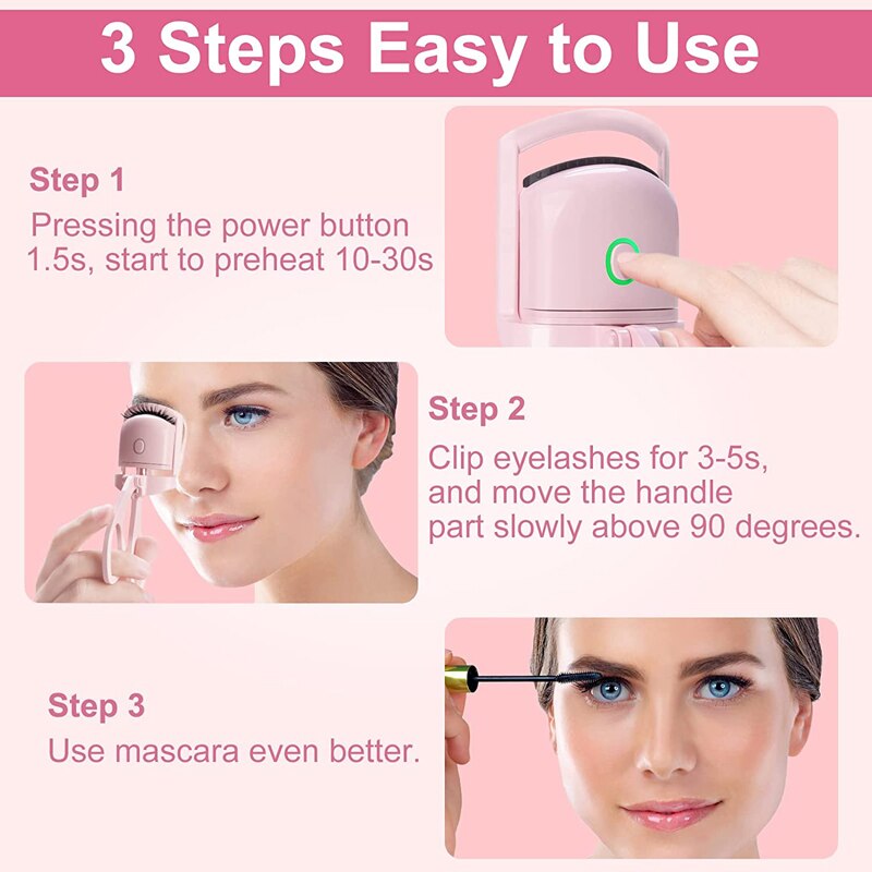 Heated Eyelash Curler Rechargeable