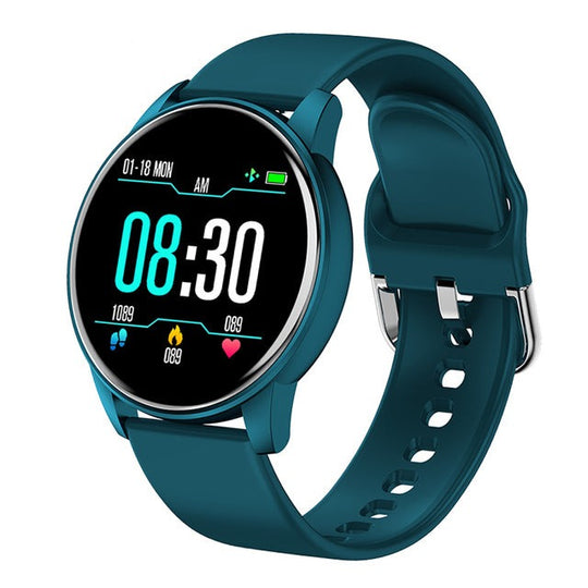 Fitness heart rate bracelet, smart watch, smart watch in matte blue color