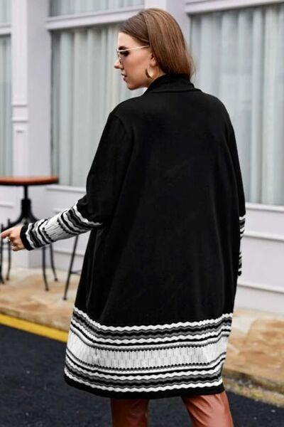 Chevron Long Sleeve Cardigan