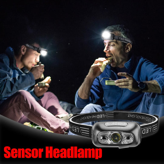 Mini Rechargeable Powerful Sensor Headlamp