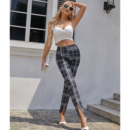 Spring Summer Wide Leg Pants High Waist Drooping Loose Straight Casual Work Pants Slimming Skinny