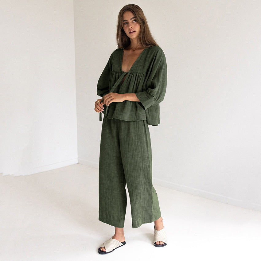 French-style fall pajamas