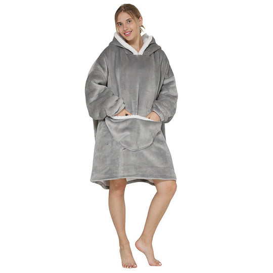 Lazy Blanket  Hooded Pajamas Double-Layer Lazy Sweater