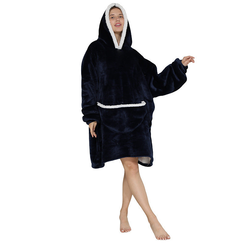 Lazy Blanket  Hooded Pajamas Double-Layer Lazy Sweater