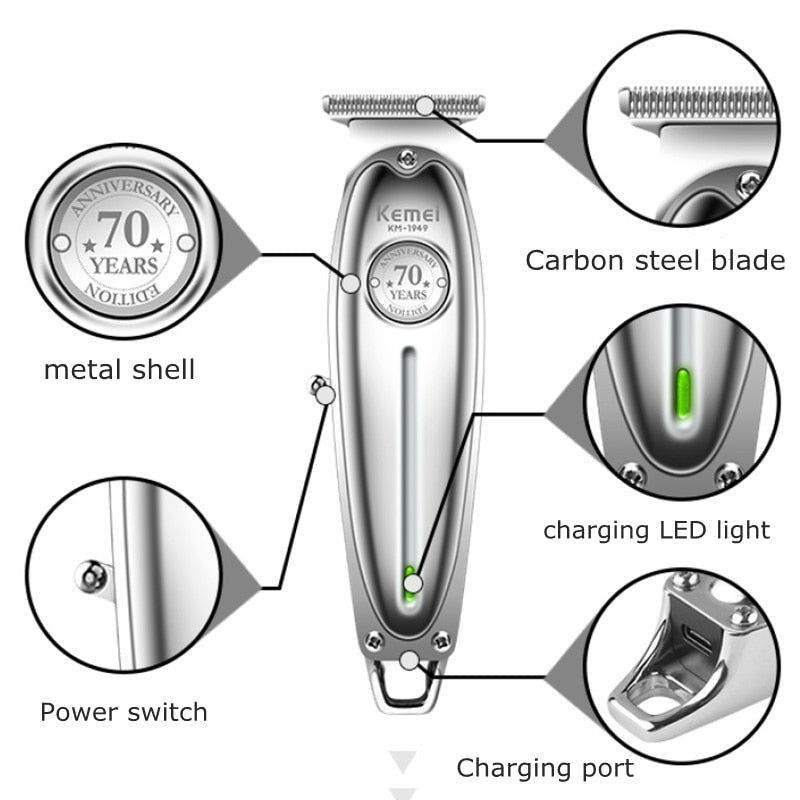 A barbershop Carbon Steel Blade Hair Clipper