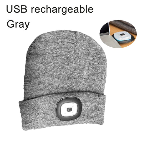 Stylish Stocking Cap With Strong LED Lighting