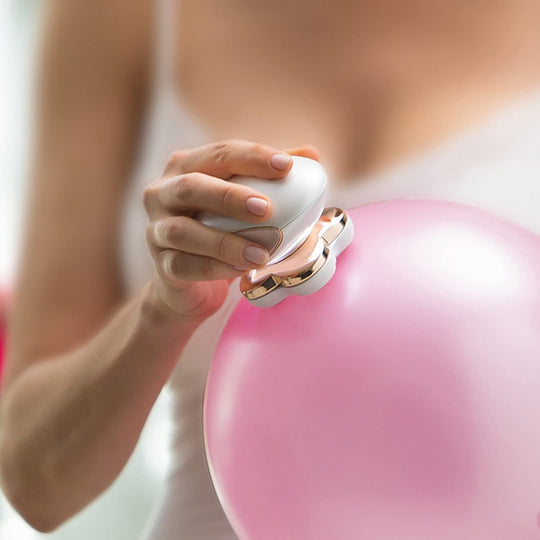 Painless Hair Removal Epilator Demonstration on a balloon