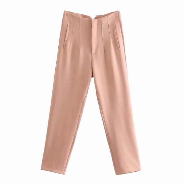 High Waist Streetwear Trousers