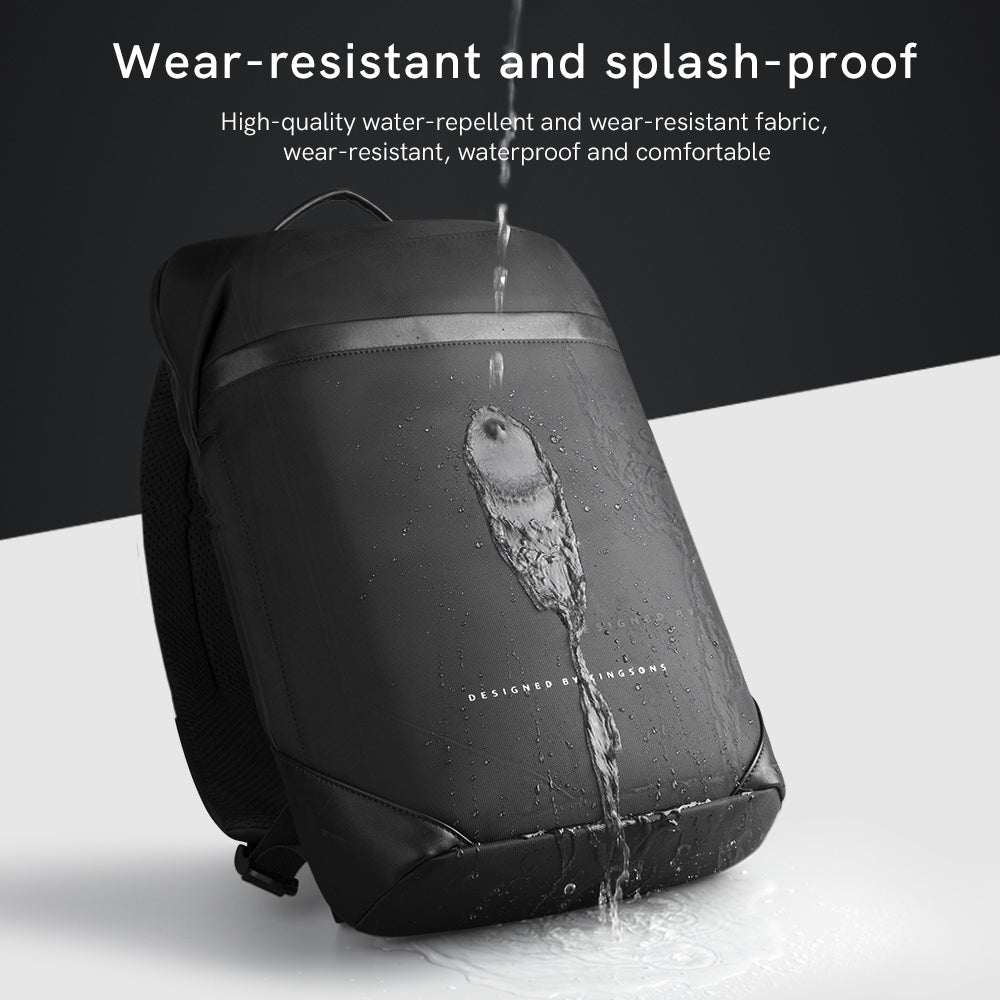 The ultra-light backpack in black is also waterproof