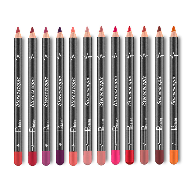 professional makeup kit 12 Colors Lip Liner Pencil